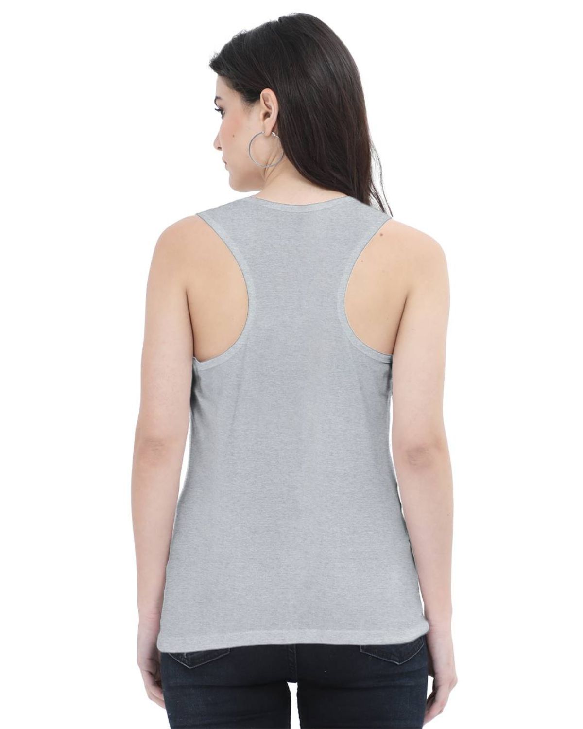 Grey Melange Tank Top