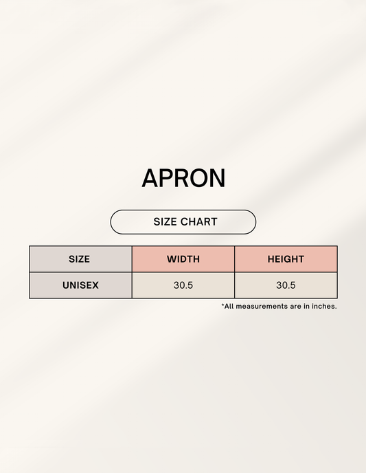 Printed Navy Blue - Apron