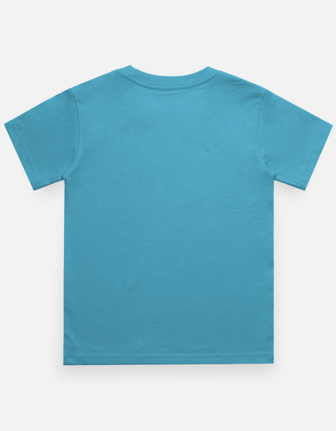 Sky Blue - Boy's Crew Neck T-Shirt