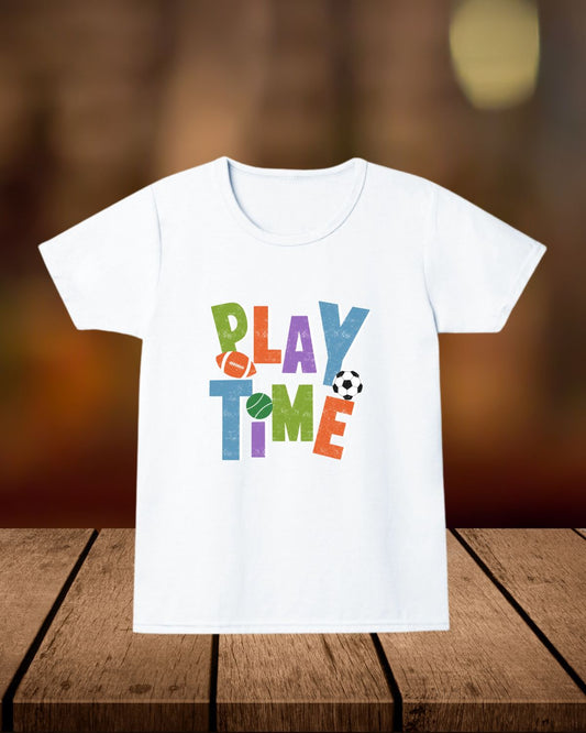 Play Time - Crew Neck T-Shirt