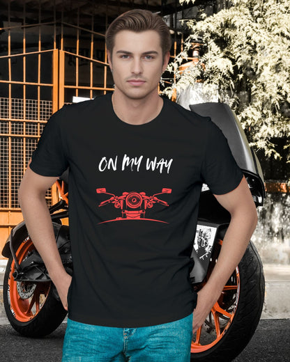 On my Way - Black Unisex Classic Crew T-Shirt
