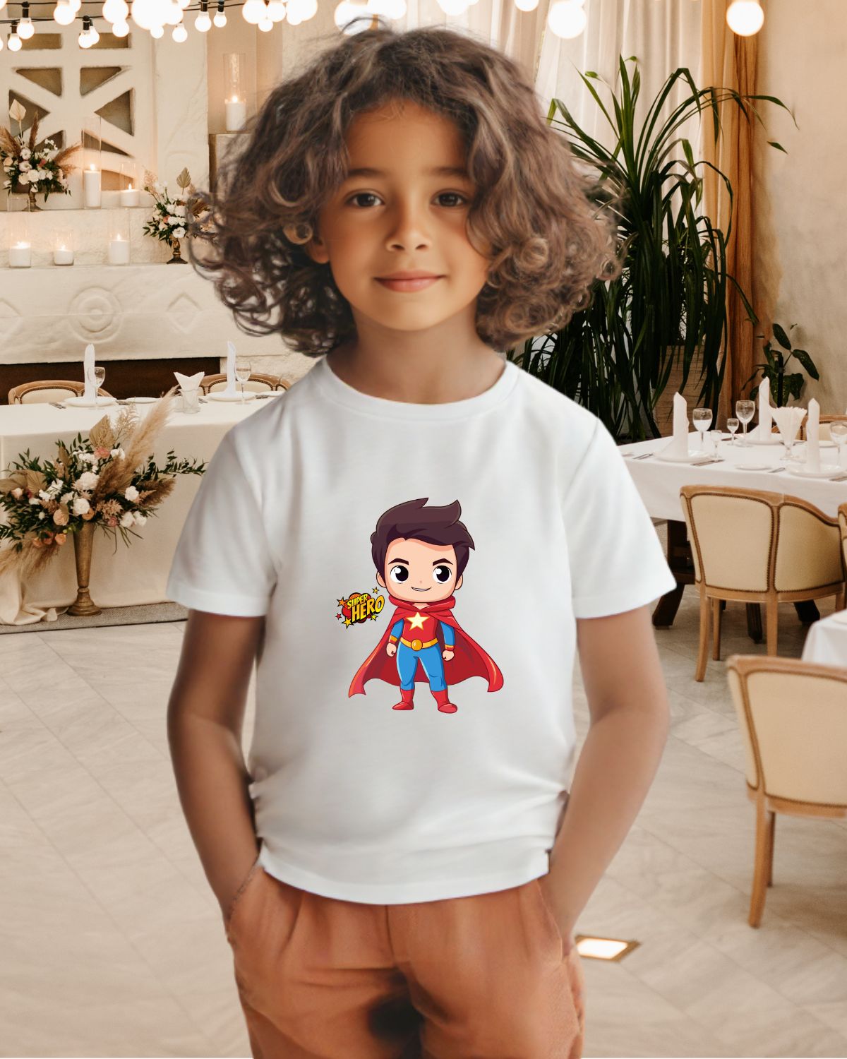 Super Hero - Boy's Crew Neck T-Shirt