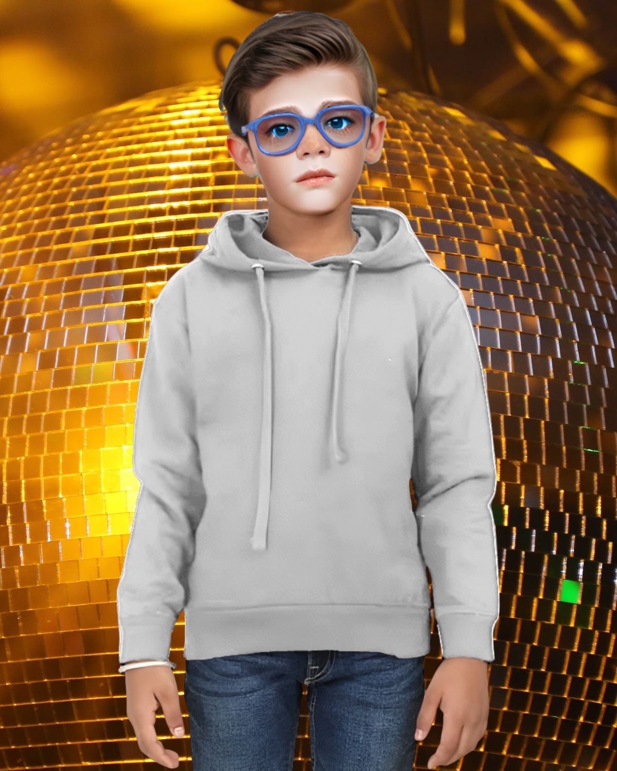 Grey Melange - Hoodie