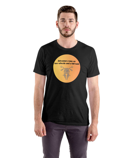 Adventure runs on Bike - Unisex Classic Crew T-Shirt