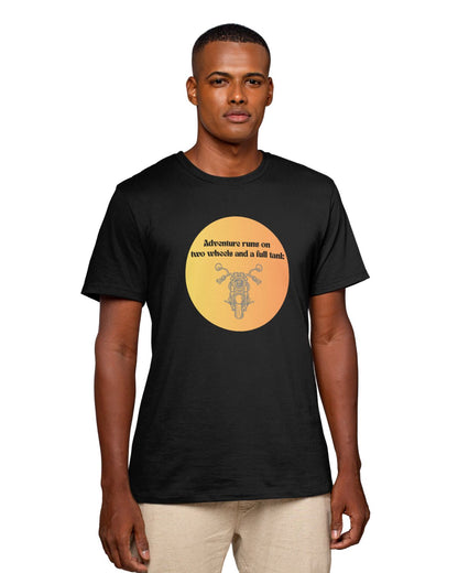 Adventure runs on Bike - Unisex Classic Crew T-Shirt