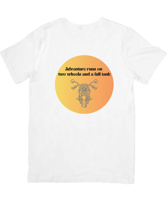 Adventure runs on Bike - Unisex Classic Crew T-Shirt