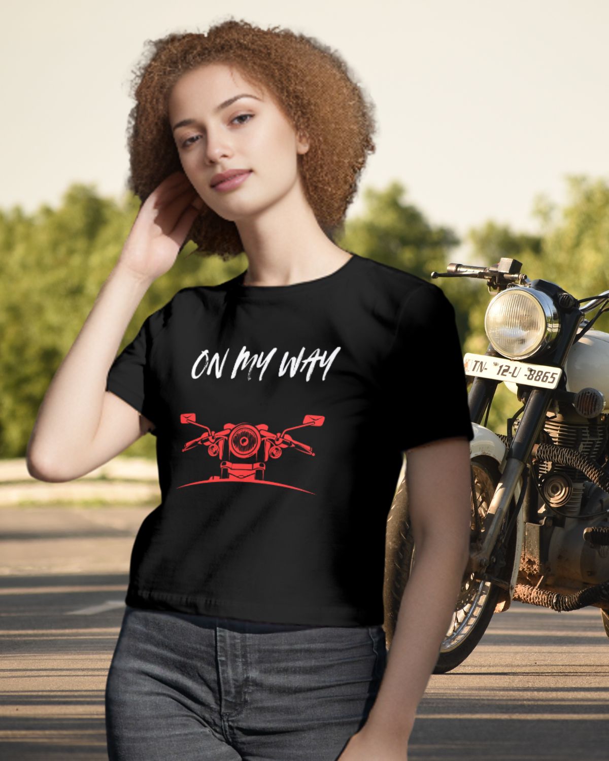 On my Way - Black Unisex Classic Crew T-Shirt