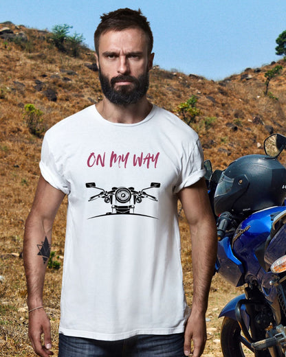 On my Way - White Unisex Classic Crew T-Shirt