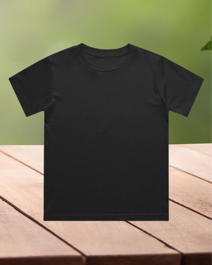 Black - Boy's Crew Neck T-Shirt