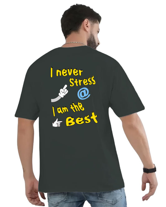 I never Stress - Unisex Oversized T-Shirt