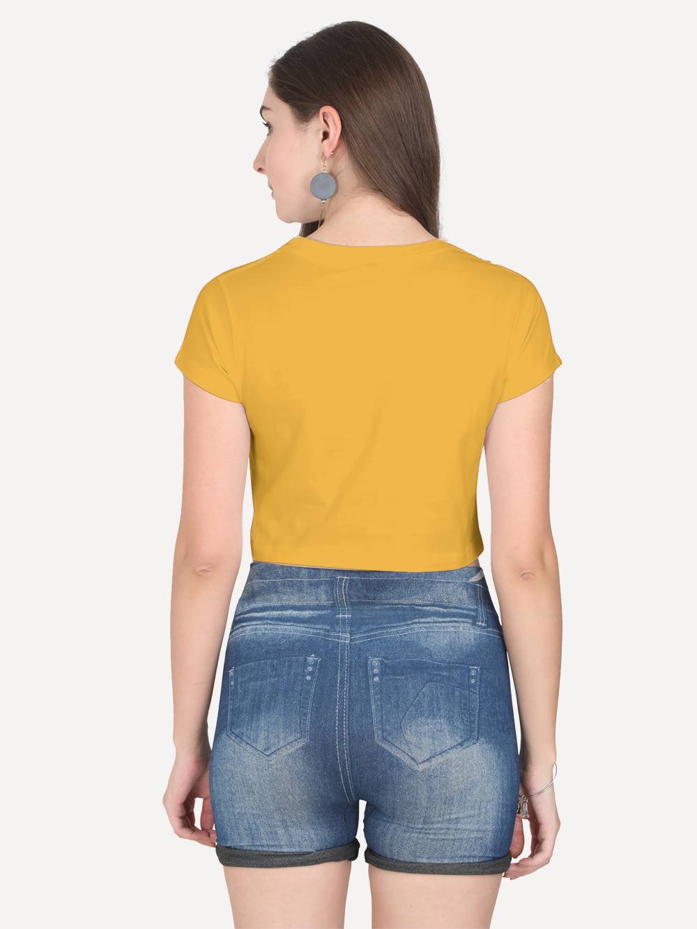Golden Yellow Crop Top