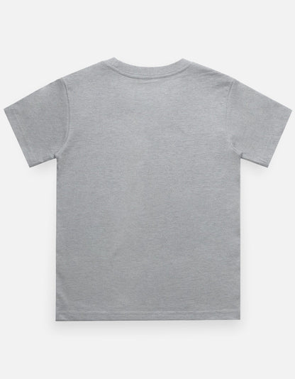 Grey Melange - Boy's Crew Neck T-Shirt