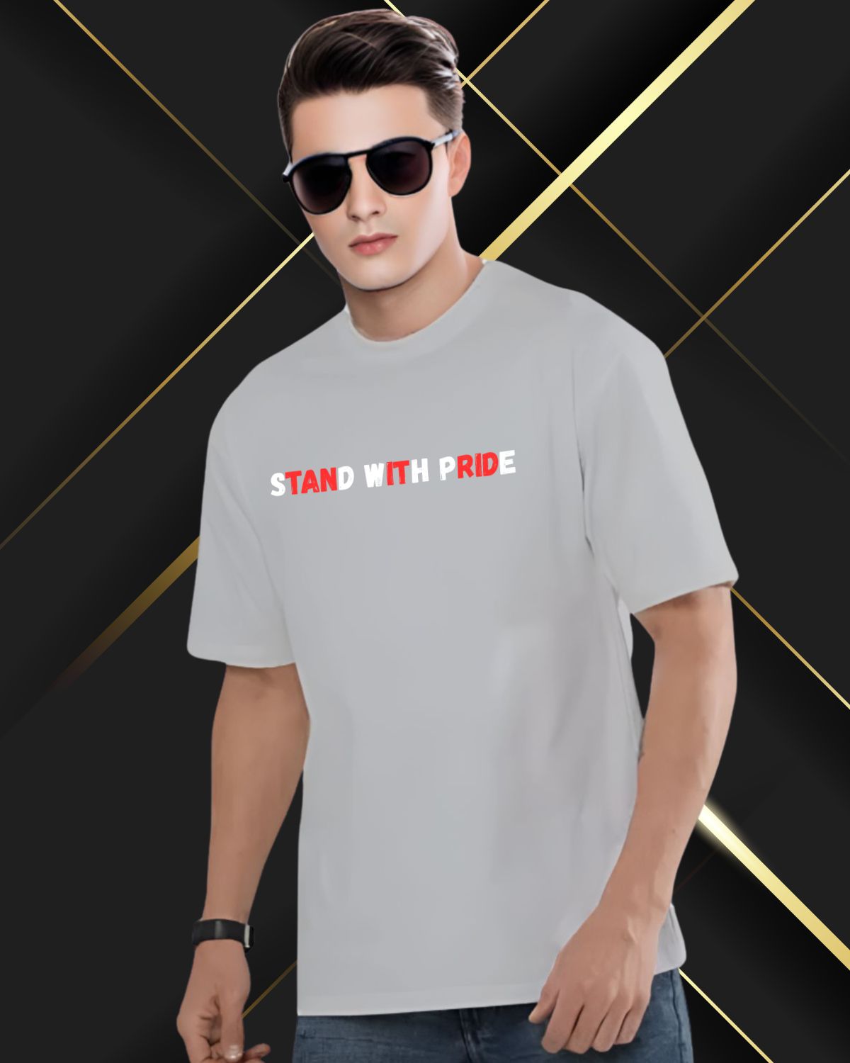 Stand with Pride - Unisex Oversized T-Shirt