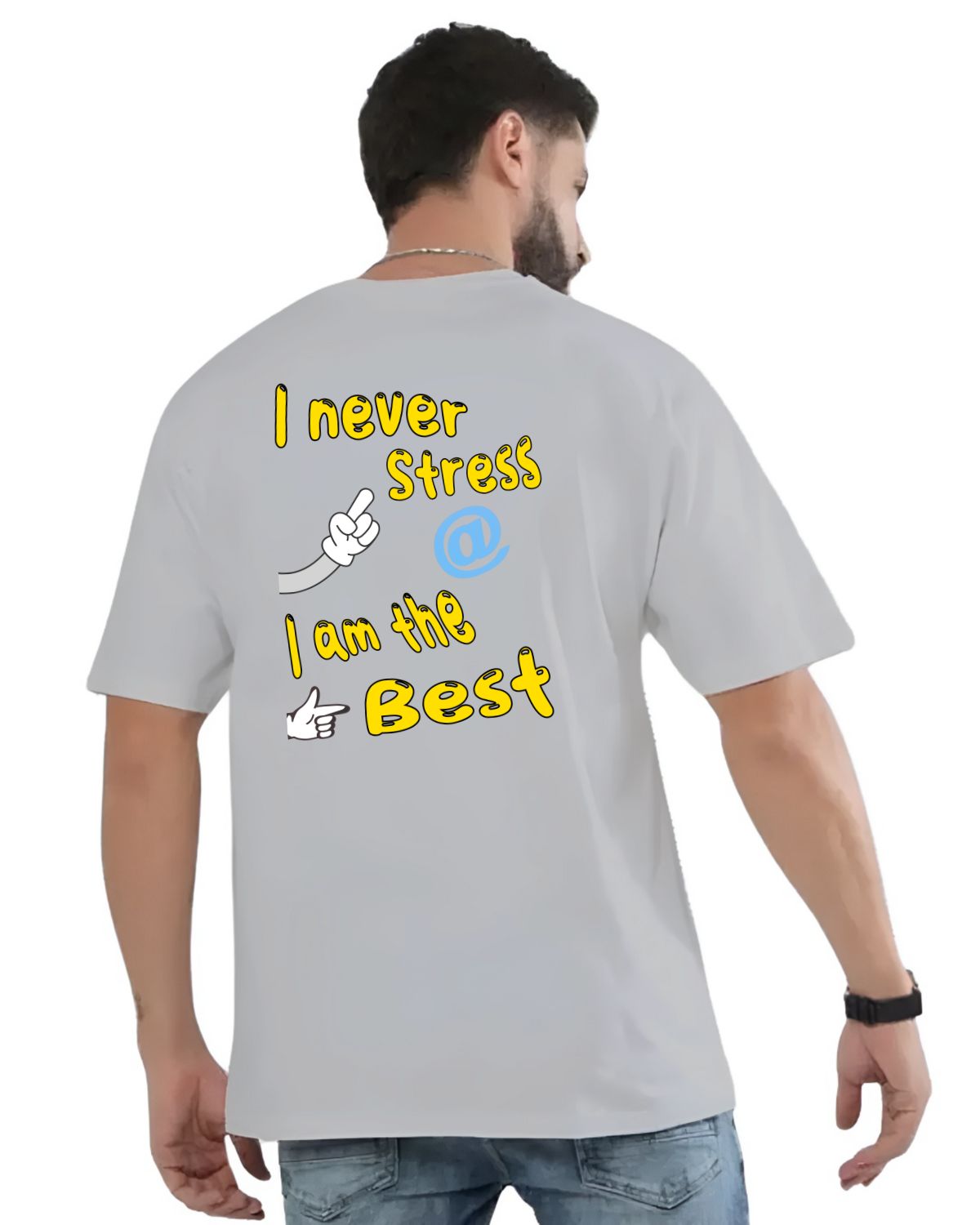 I never Stress - Unisex Oversized T-Shirt