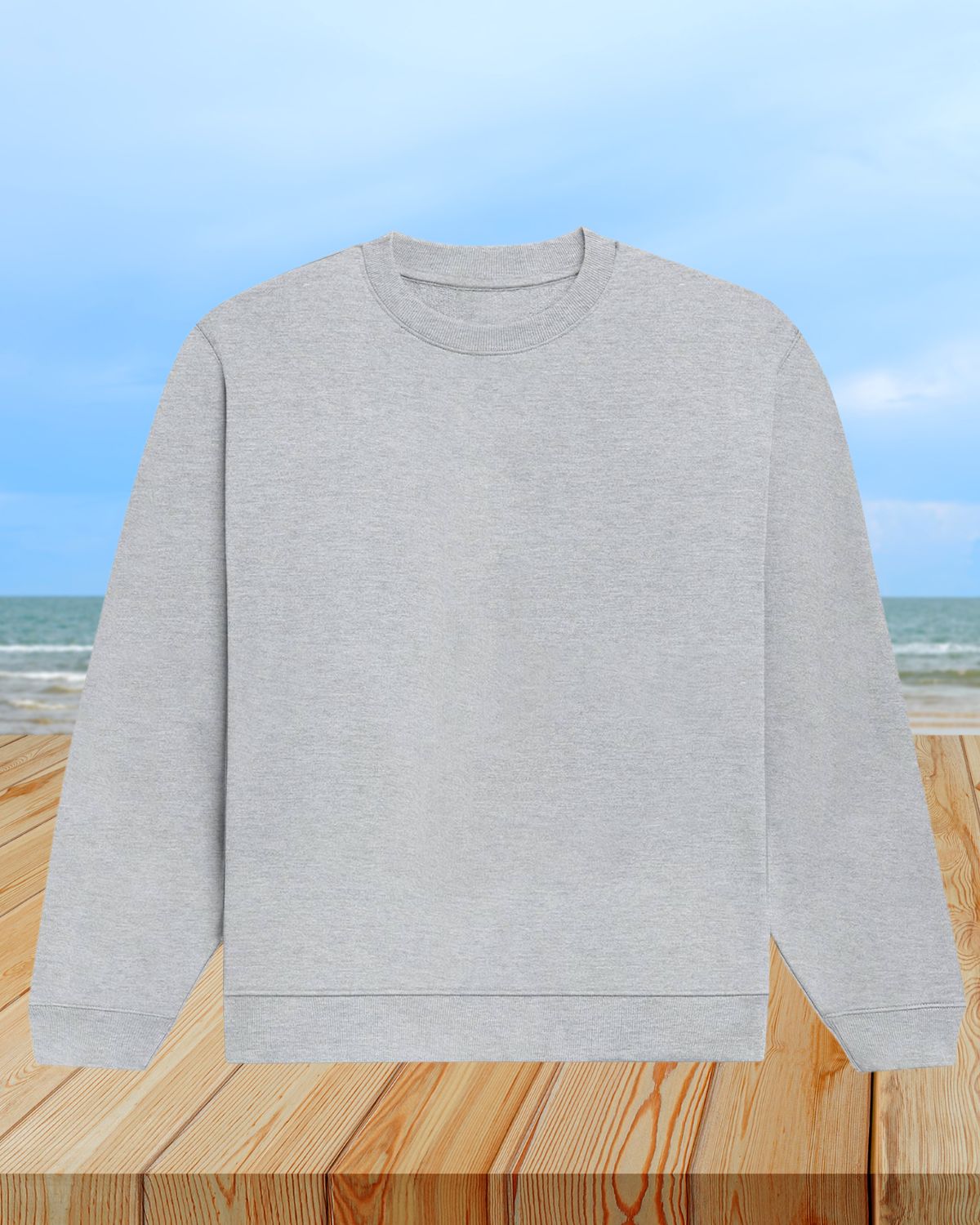 Grey Melange Sweatshirt