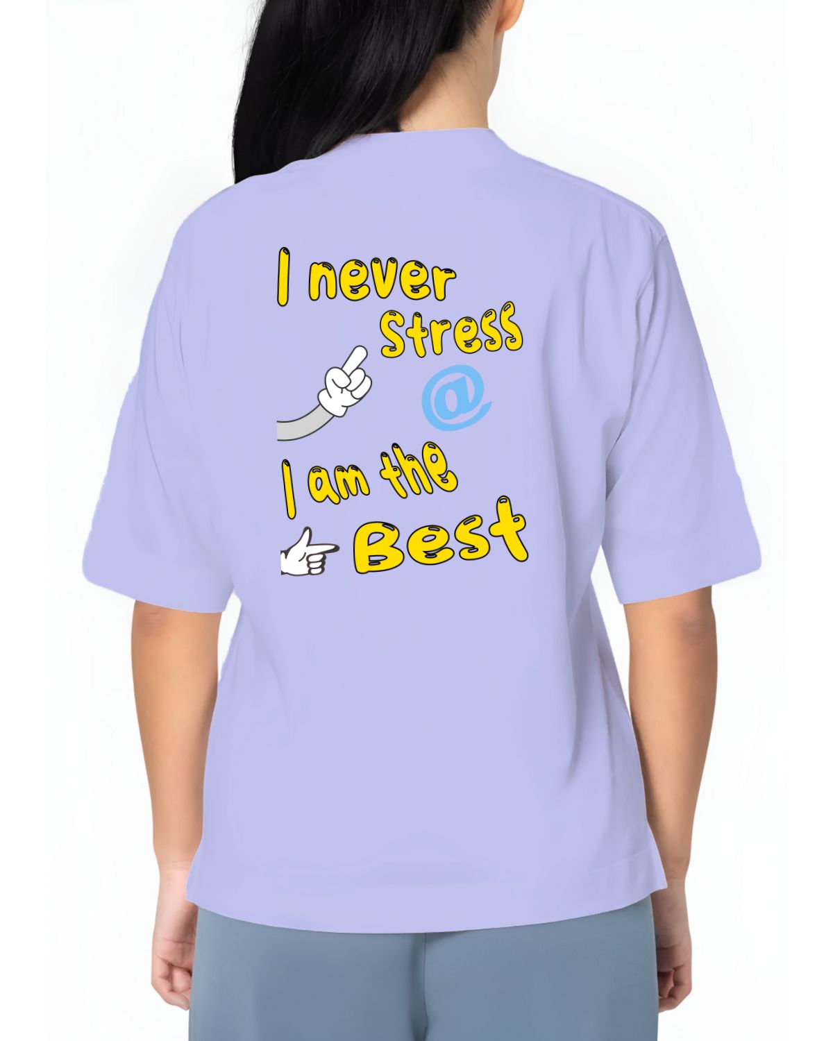 I never Stress - Unisex Oversized T-Shirt