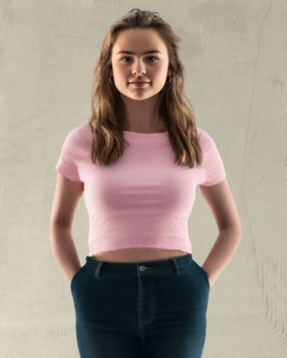 Light Baby Pink Crop Top