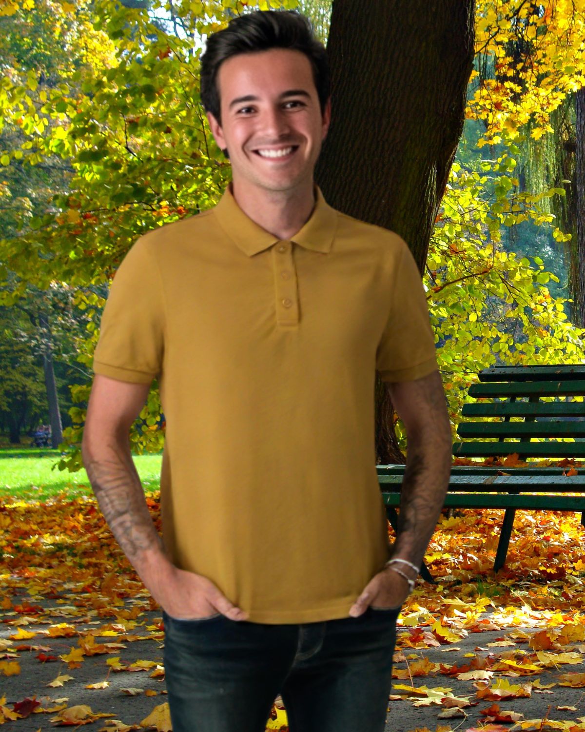Mustard Yellow - Men's Polo