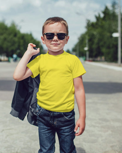 New Yellow - Boy's Crew Neck T-Shirt