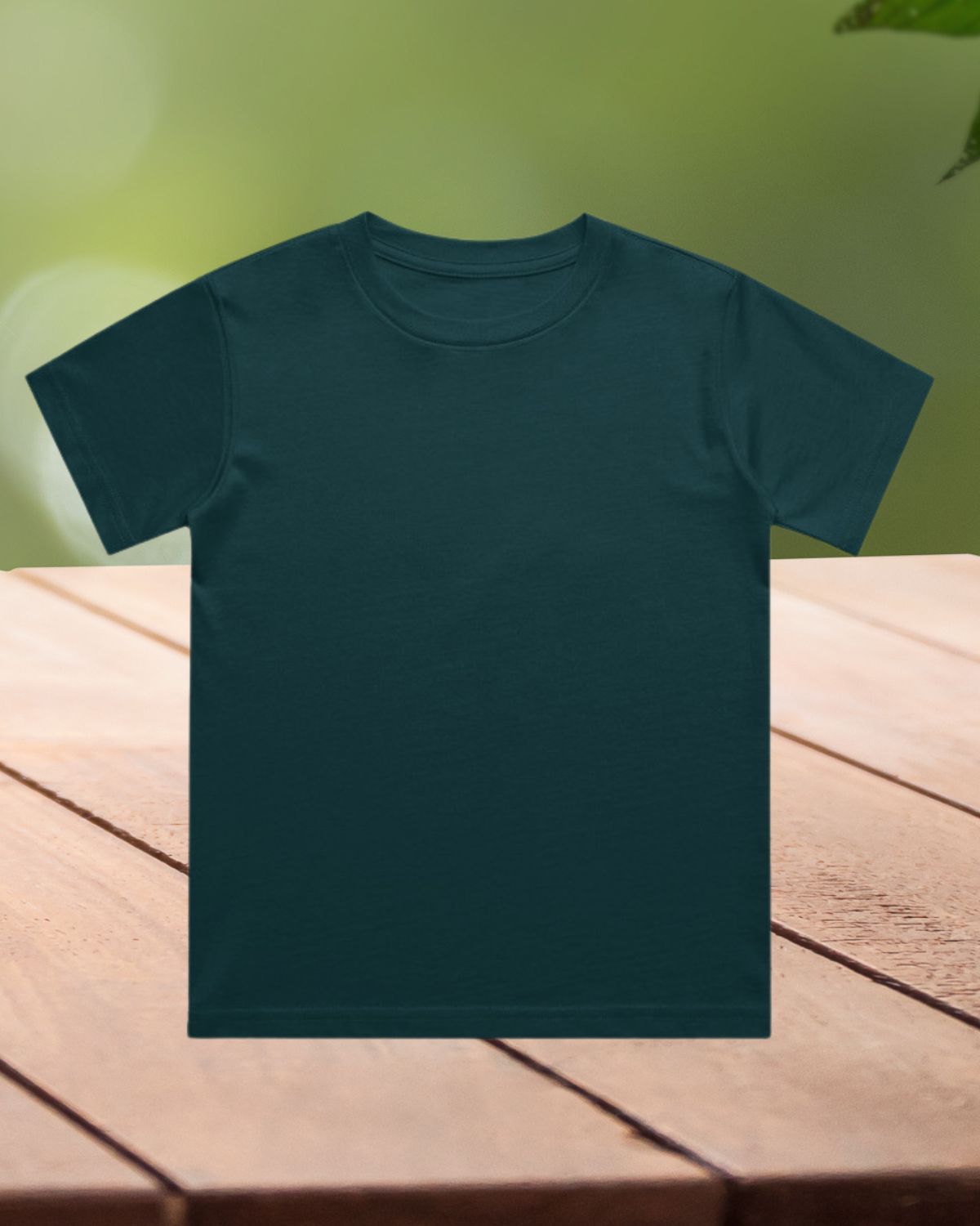 Petrol Blue - Boy's Crew Neck T-Shirt