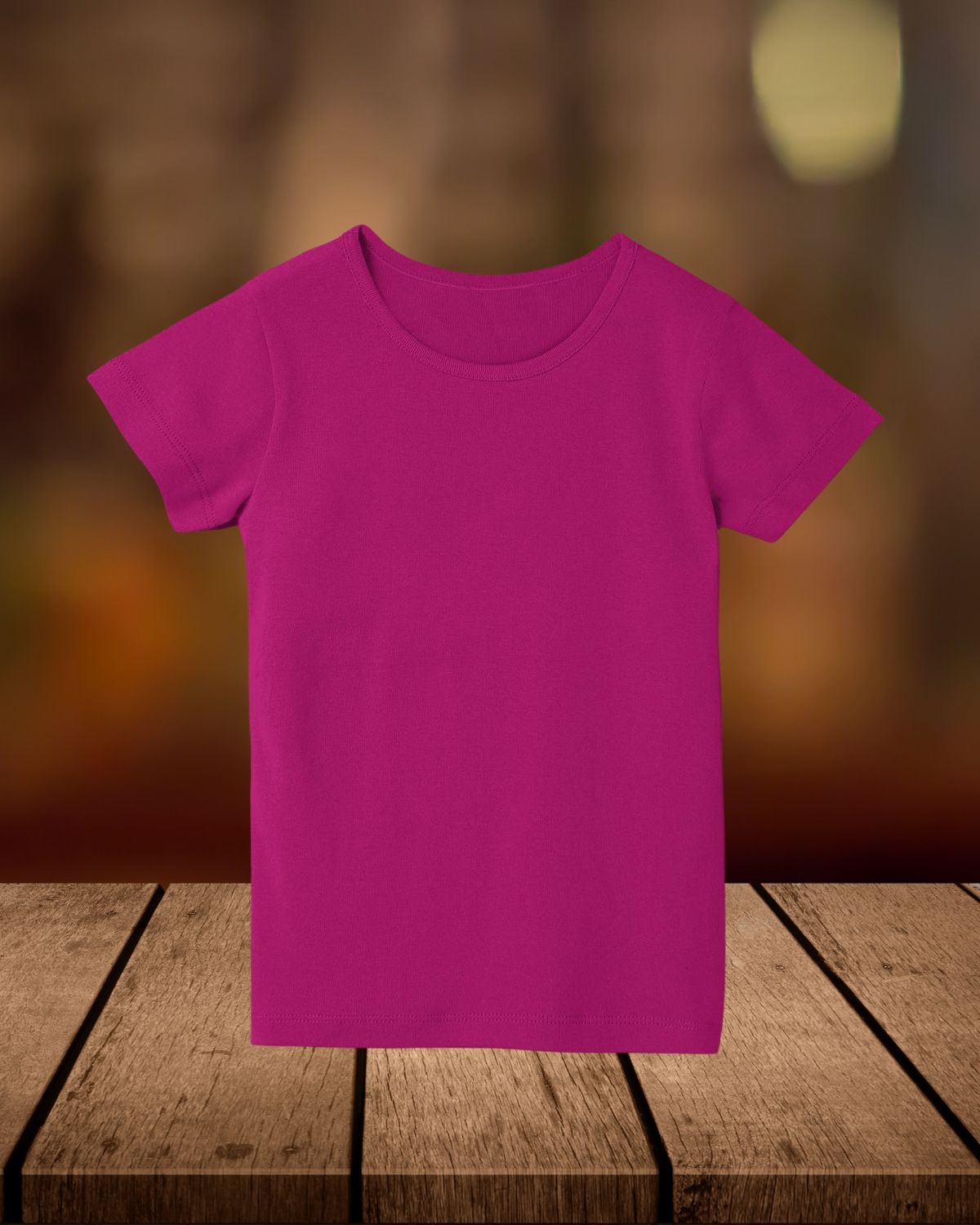 Pink - Girl's Crew Neck T-Shirt