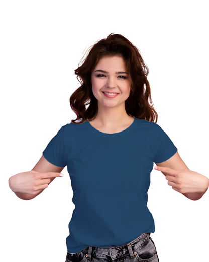 Plain Navy Blue Classic Crew T-Shirt