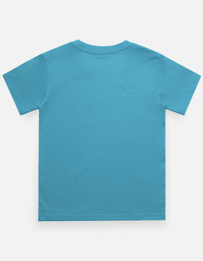 Sky Blue - Boy's Crew Neck T-Shirt