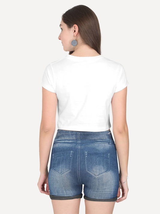 White Crop Top