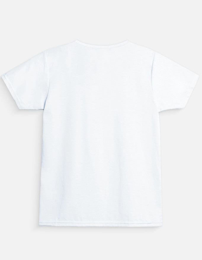 White - Girl's Crew Neck T-Shirt
