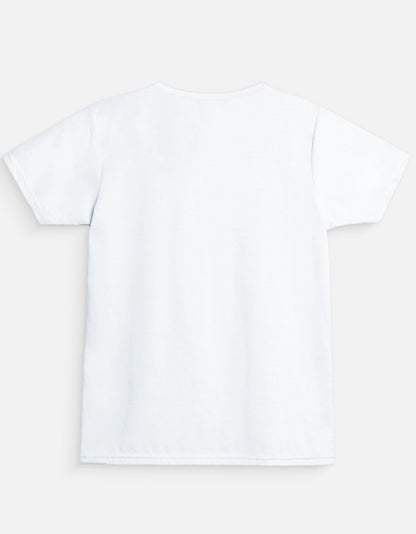 White - Girl's Crew Neck T-Shirt