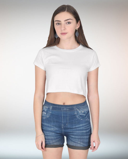 White Crop Top